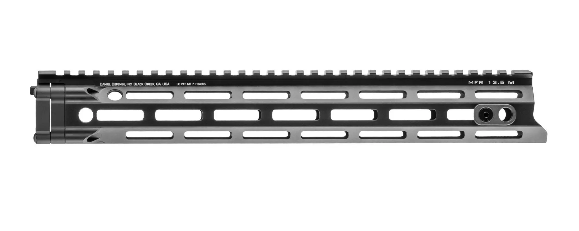 Firearm accessory rail for tactical rifles and handguns.
