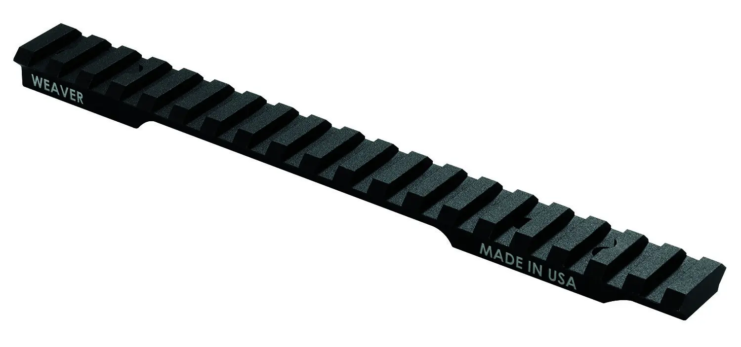 Weaver Mounts 99498 Multi-Slot Base Extended Black Anodized Aluminum Fits Savage 110 Short Action 20 MOA