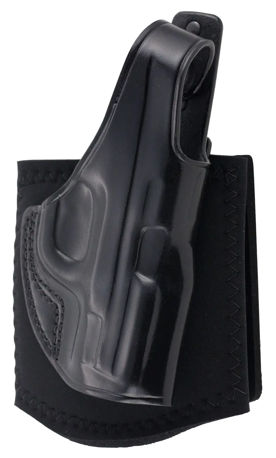 Galco AG652B Ankle Glove Size Fits Ankles up to 13" Black Leather Hook & Loop Fits S&W M&P Shield Fits S&W M&P Shield Plus Fits S&W M&P Shield 2.0 Right Hand