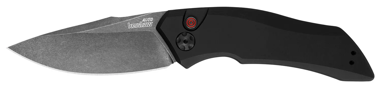 Kershaw 7500BLK Launch 4 1.90" Folding Spear Point Plain Black DLC CPM 154 SS Blade Black Aluminum Handle Includes Pocket Clip