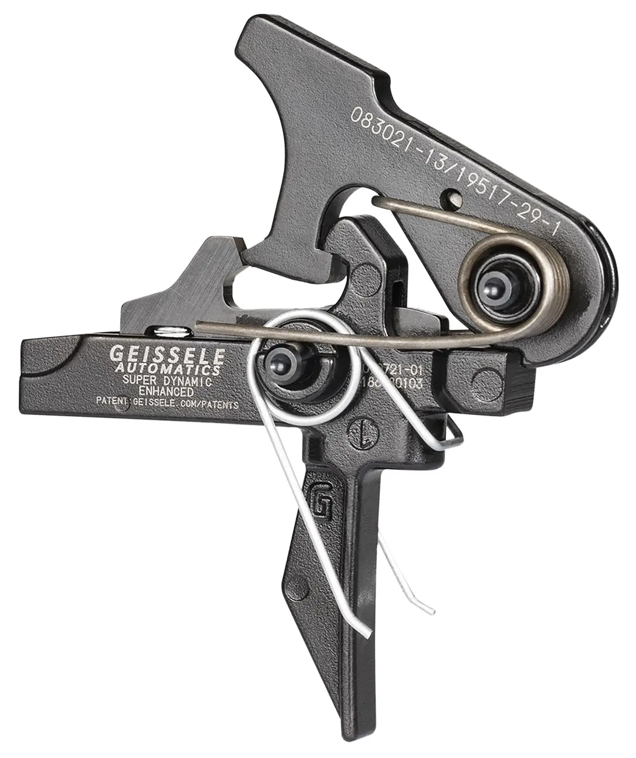 Geissele Automatics 05167 SD-E Two-Stage Flat Trigger with 2.90-3.80 lbs Draw Weight & for AR-15/AR-10