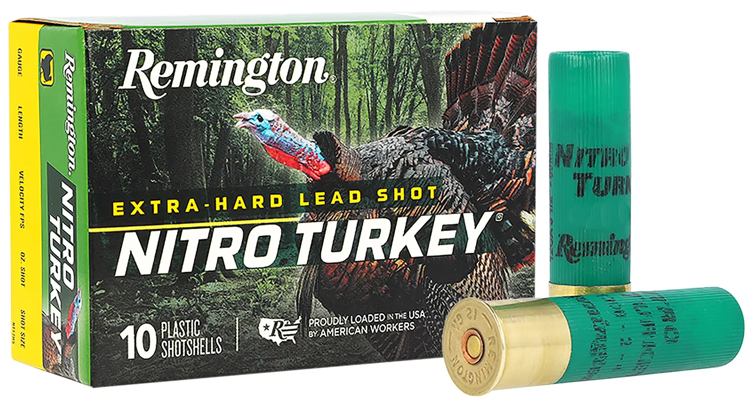 Remington Ammunition 26690 Nitro Turkey 12Gauge 2.75" 1 1/2oz 4Shot 10 Per Box/ 10 Case