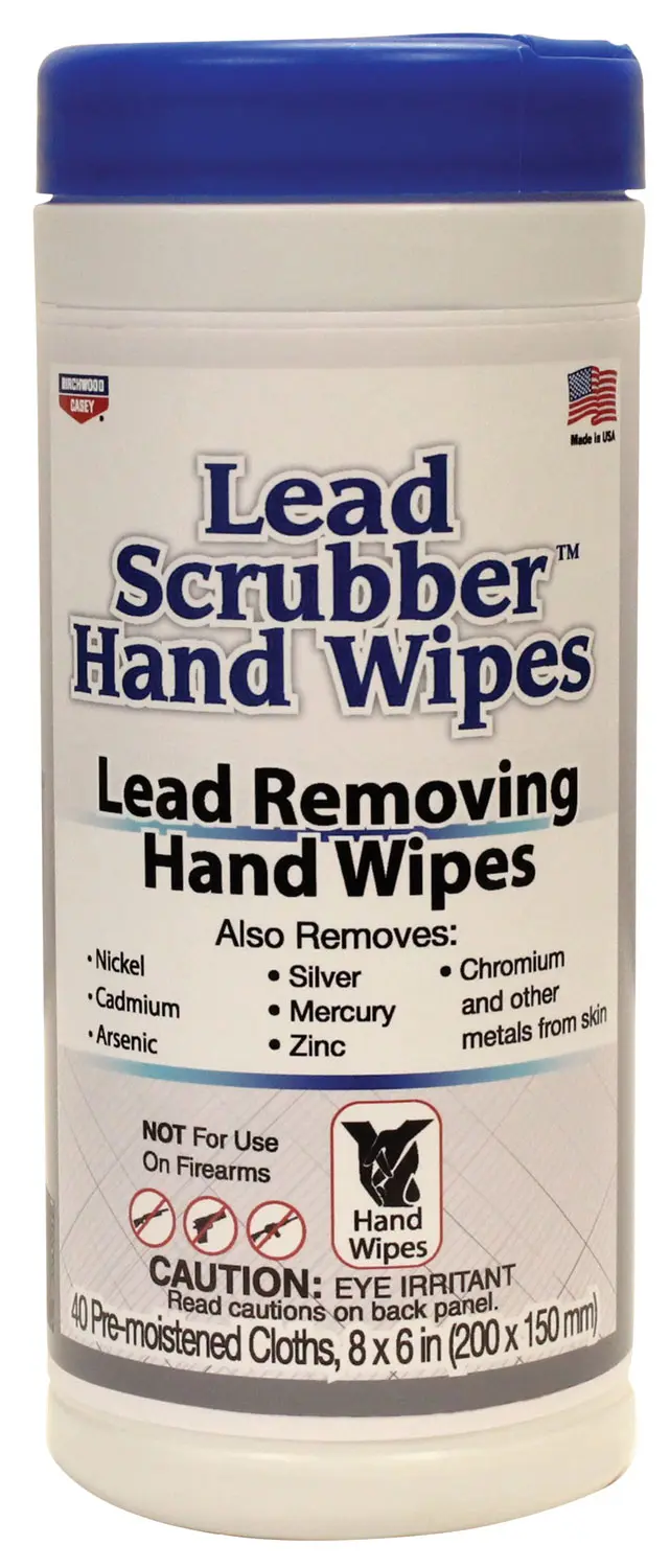 Birchwood Casey 32440 Lead Scrubber 8" x 6" Wipes 40 Per Pkg