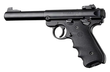 Hogue 79000 Rubber Grip Black with Finger Grooves for Ruger Mark IV