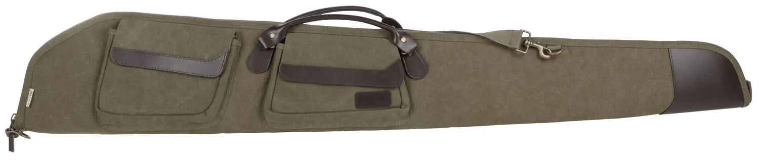 Heritage Cases 54352 North Platte Shotgun Case Olive Canvas/Leather 52"