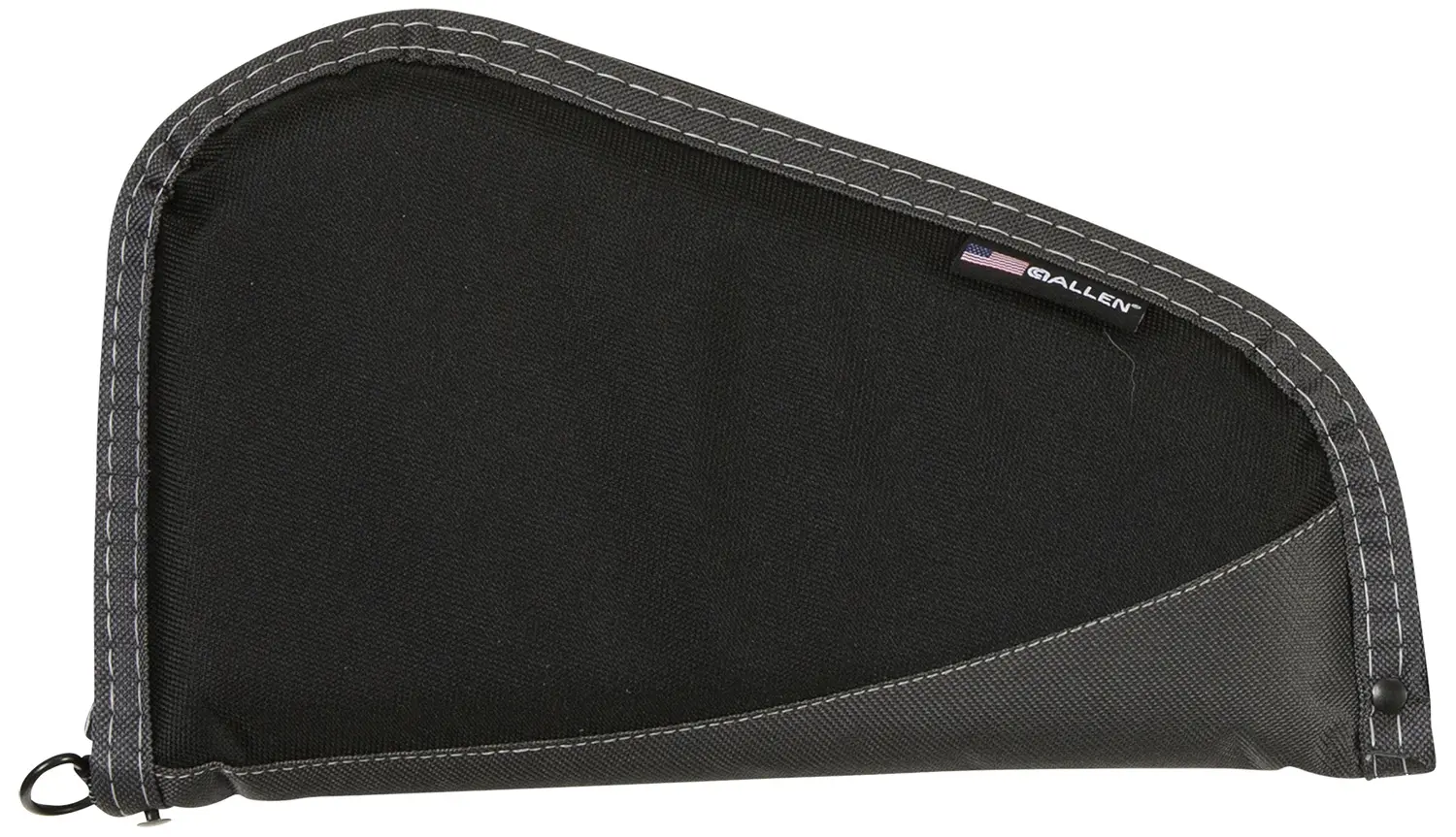 Allen 44411 Deluxe Handgun Case Black w/Gray Trim, Foam Padding, Non-Absorbent Lining & Lockable Zipper 11" L