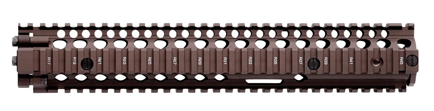 Rail handguard for firearm customization.