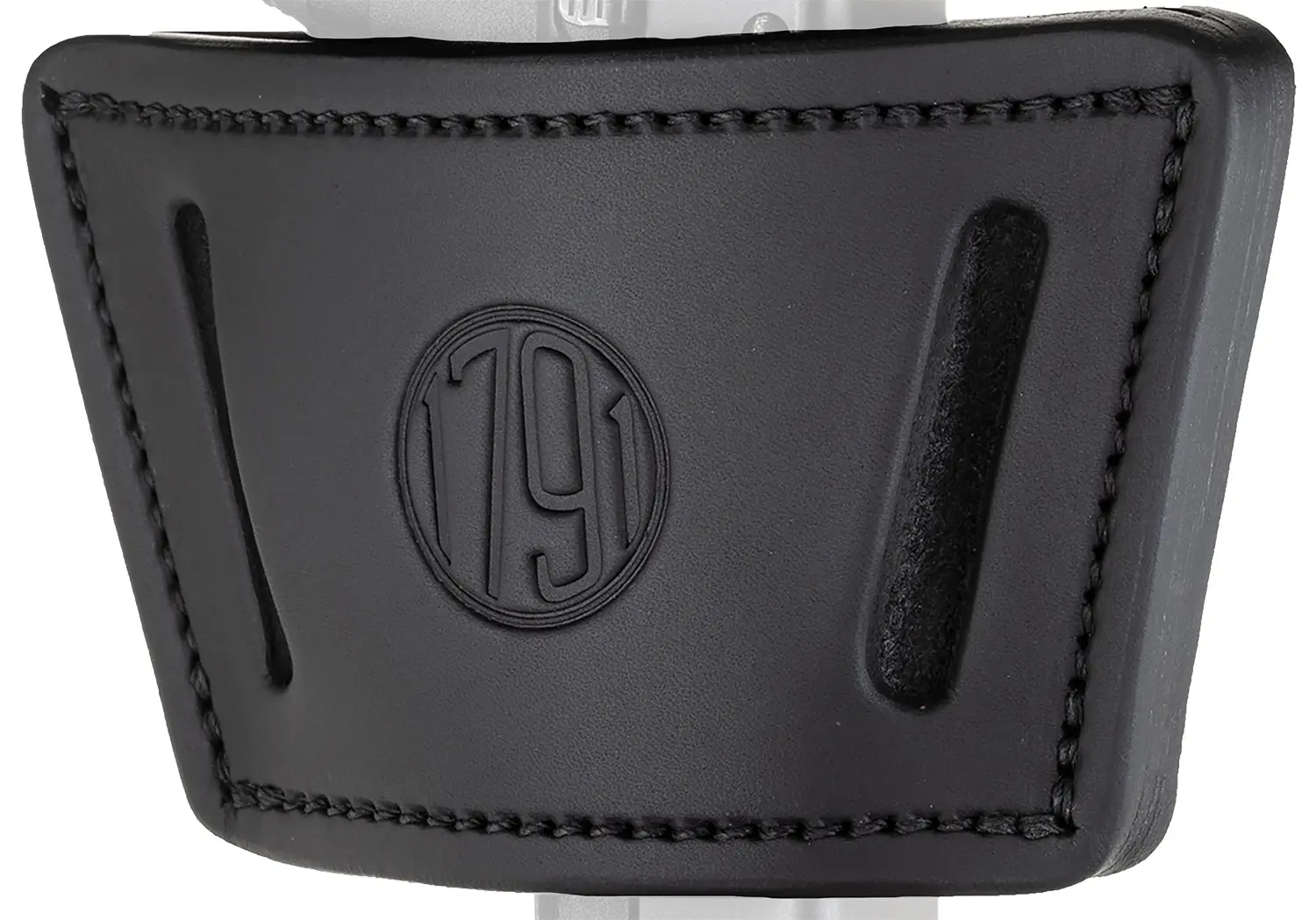 1791 Gunleather UIWXSBLA UIW Max IWB/OWB Black Leather Belt Clip Fits Most Mid-Large Frame Autos with Rail, Laser & Light Ambidextrous