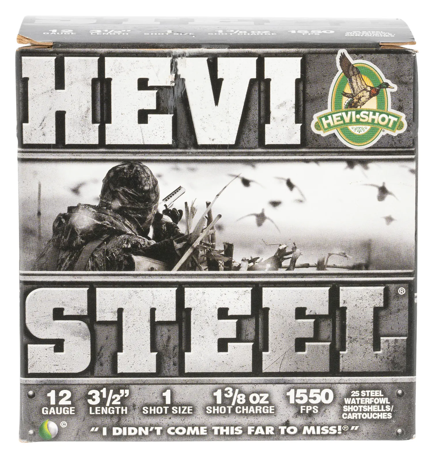 HEVI-Shot HS65001 HEVI-Steel 12Gauge 3.50" 1 3/8oz 1Shot 25 Per Box/10 Case