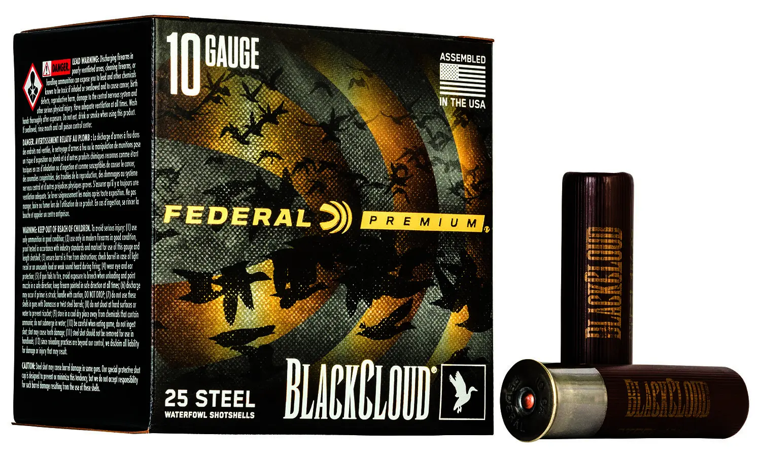 Federal PWBX1072 Black Cloud FS 10Gauge 3.50" 1 5/8oz 2Shot 25 Per Box/10 Case