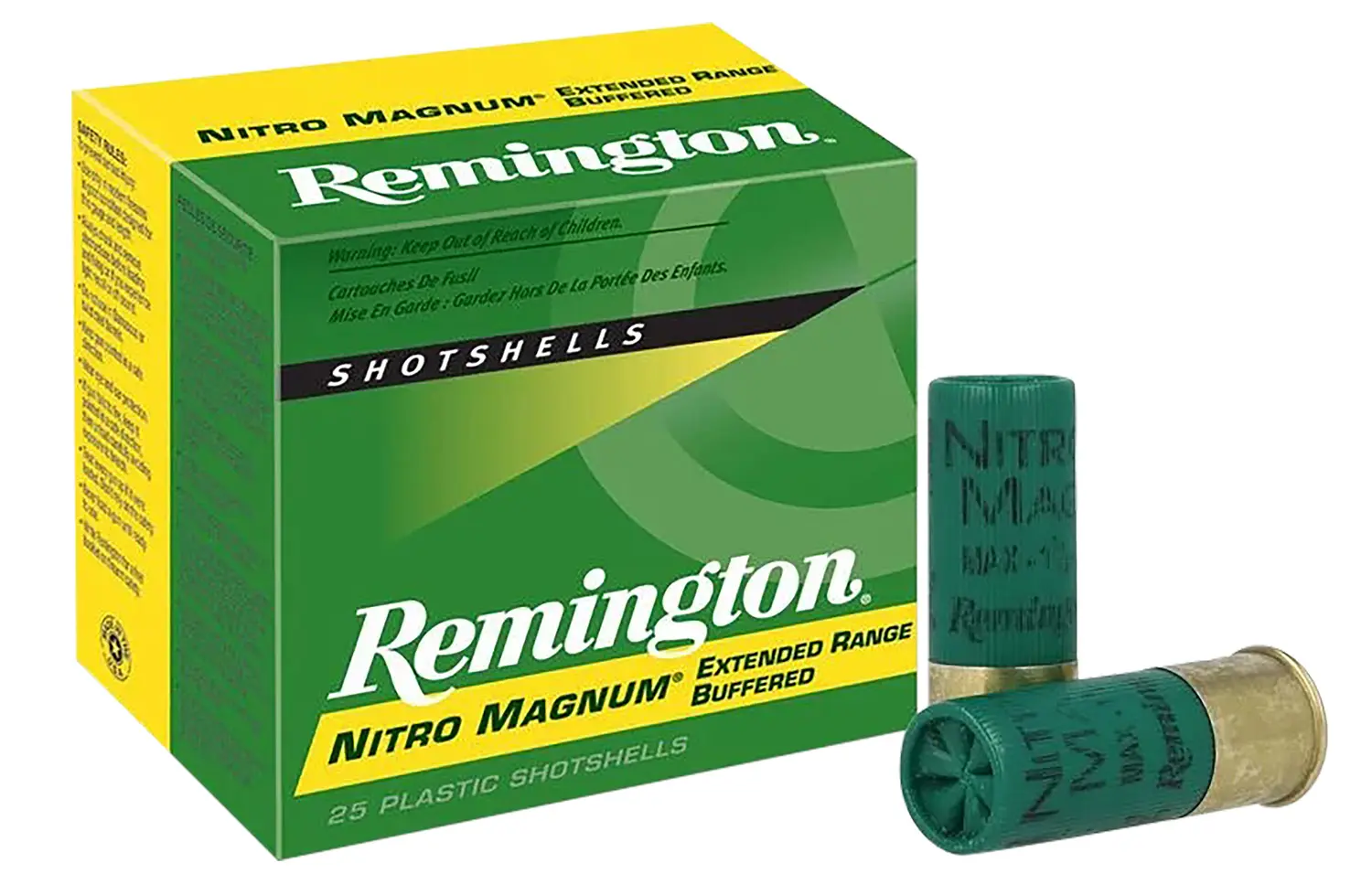 Remington Ammunition 26678 Nitro Magnum 12Gauge 2.75" 1 1/2oz 4Shot 25 Per Box/10 Case
