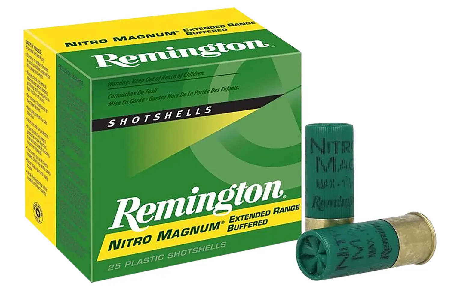 Remington Ammunition 26674 Nitro Magnum 12Gauge 3" 1 5/8oz 4Shot 25 Per Box/10 Case