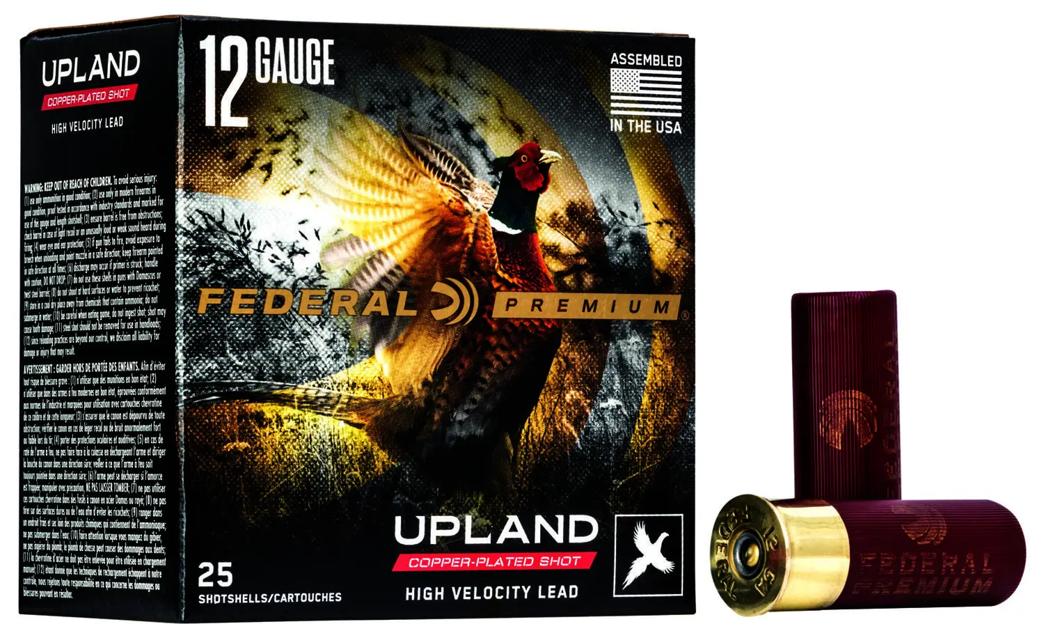 Federal P1385 Premium Wing-Shok High Velocity 12Gauge 2.75" 1 3/8oz 5Shot 25 Per Box/10 Case