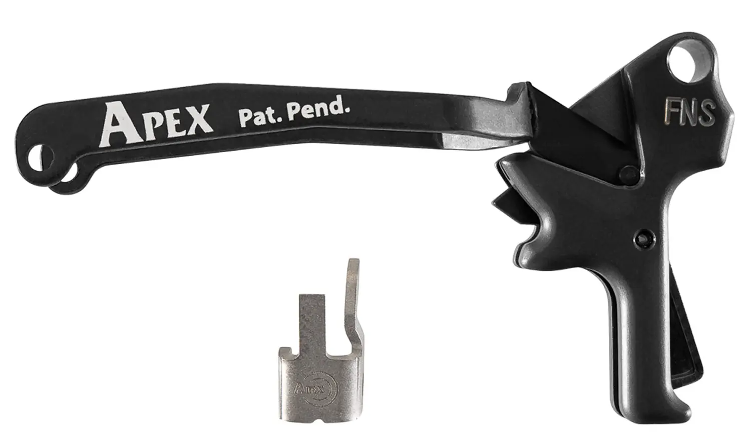 Apex Tactical 119114 Action Enhancement Kit Black Drop-In Trigger Fits FN FNS/FNS Longslide