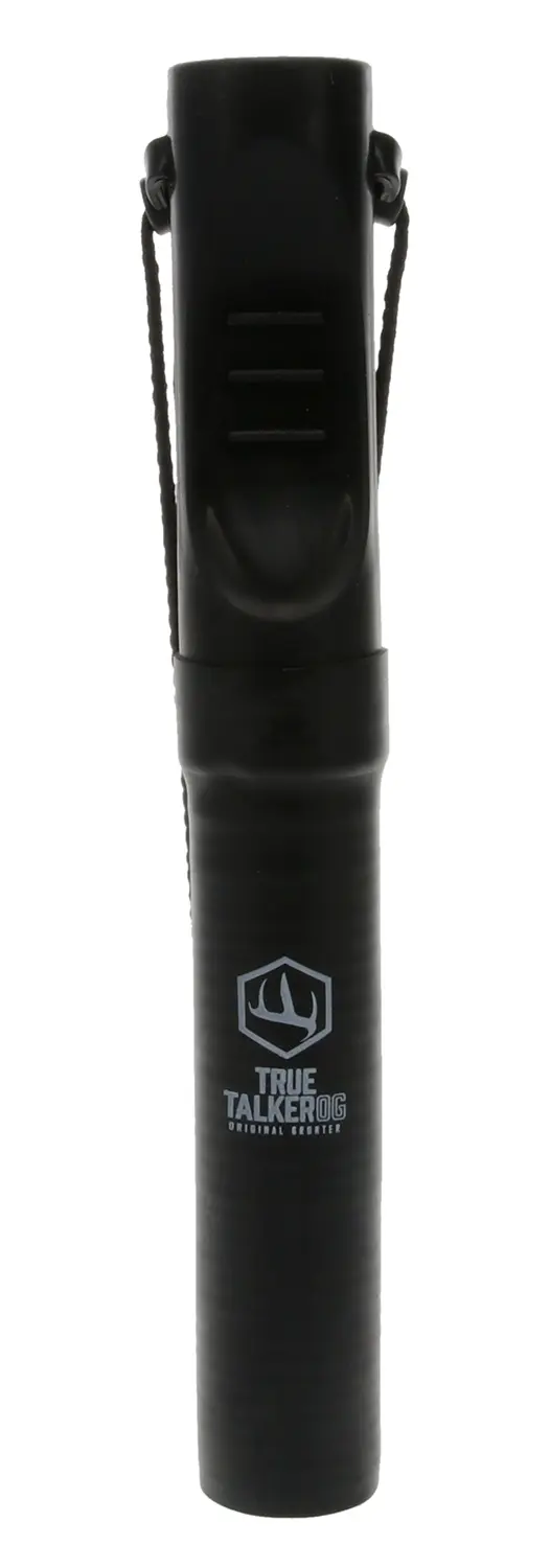 Hunters Specialties 100145 True Talker OG Open Call Attracts Deer, 5 Deer Vocalizations, Mature/Young Buck Grunts, Doe/Fawn Bleats & Aggressive Buck Growl, Black Rubber