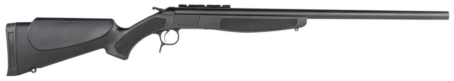 CVA CR4830 Scout Full Size 450 Bushmaster 1rd 25" Matte Blued Single Shot Barrel, Matte Blued Steel Receiver w/DuraSight Rail, Black Fixed Synthetic Stock, Ambidextrous