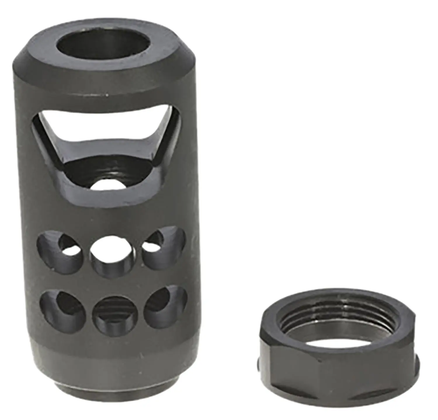 Ruger 90641 American Muzzle Brake Black Matte Steel 11/16"x24 Threads, 2.20" OAL, 1" Diameter 45-70 Gov/450 Bushmaster