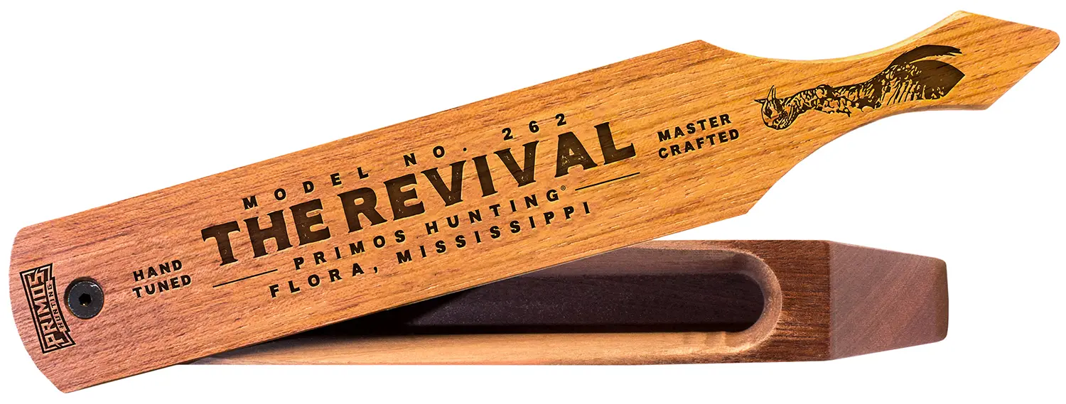 Primos PS262 Revival Box Call Attracts Turkeys Brown Wood