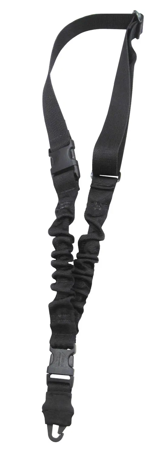 Tacshield T6010BK Shock Sling Black Webbing Single-Point Rifle/Shotgun