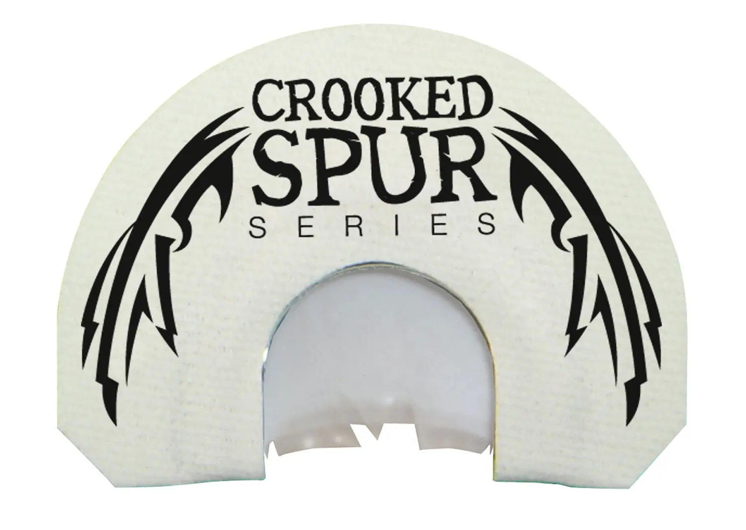 Foxpro CSMOUTHWHTSLASH Crooked Spur V-Cut Slash Diaphragm Call Triple Reed Turkey Sounds Attracts Turkeys White
