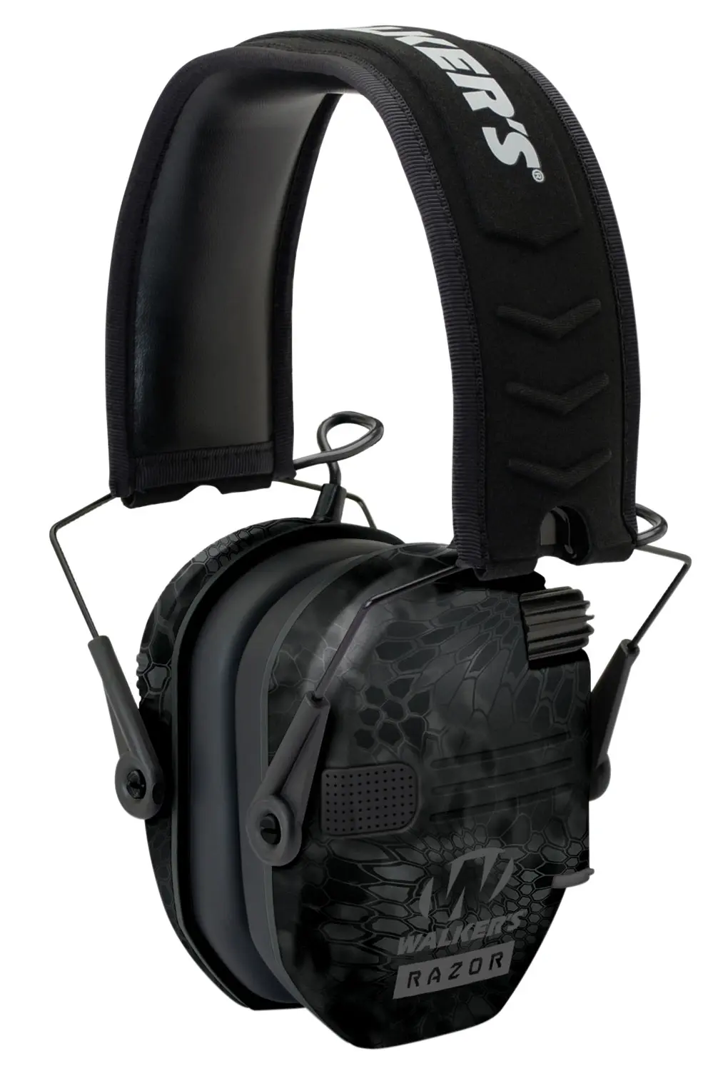 Walker's GWPRSEMYP Razor Slim Electronic Muff 23 dB,Over the Head, Typhoon Camo/Black Polymer
