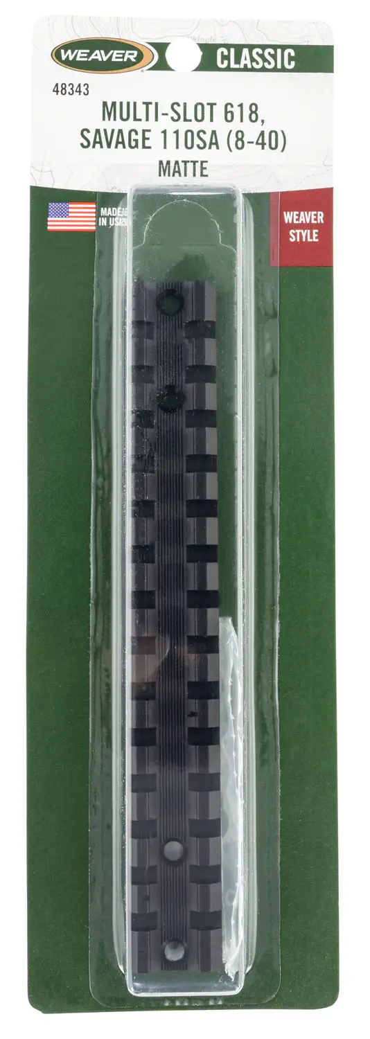Weaver Mounts 48343 Multi-Slot Base 618 Black Savage 110 Short Action