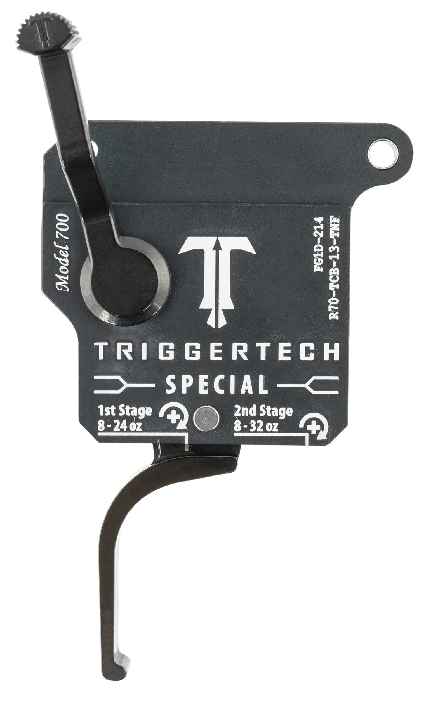 TriggerTech R70TCB13TNF Special Two-Stage Flat Trigger with 1-3.50 lbs Draw Weight & Matte Gray w/Black Parts Finish for Remington 700 Right