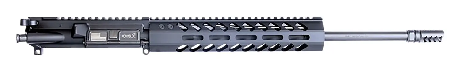 HM Defense 16MBUP556 MonoBloc Upper 223 Rem, 5.56x45mm NATO 16" Black Cerakote Barrel, 7075-T6 Aluminum Black Anodized Receiver, 15" M-LOK Free-Float Handguard for AR-15