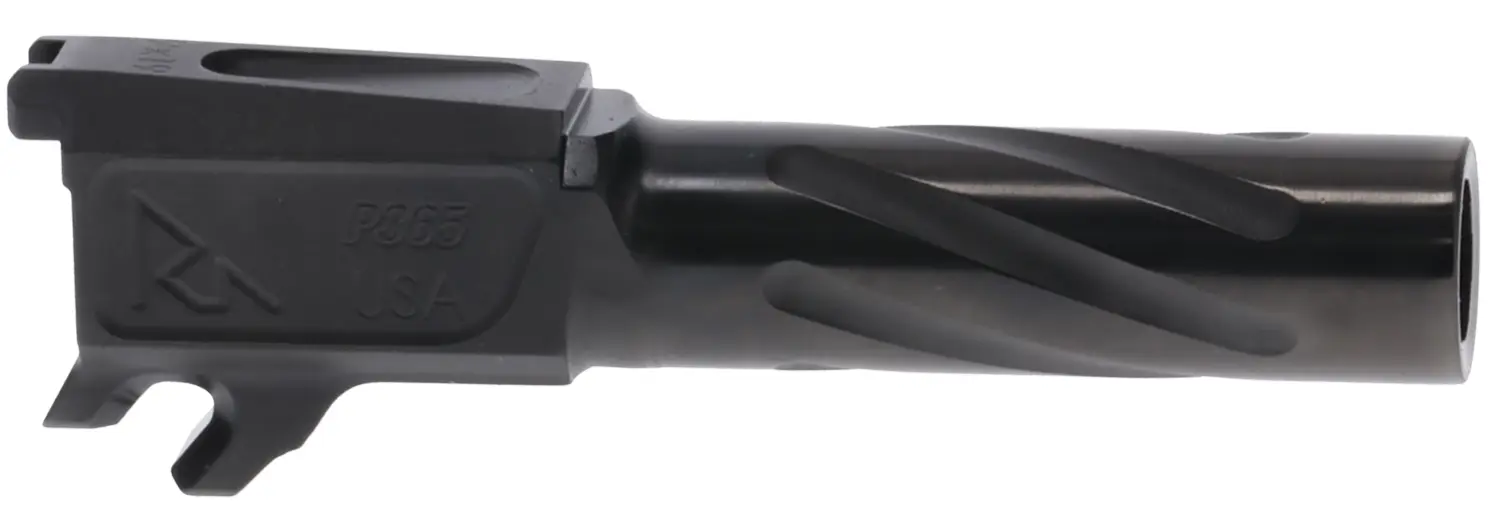 Rival Arms RA20P002A Precision Match Grade 9mm Luger 3.10" Fluted Threaded Black PVD Steel, Fits Sig P365