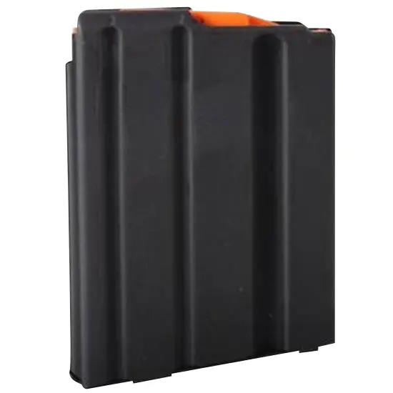 DuraMag 5X23041188CPD SS 5rd 223 Rem/300 Blackout/5.56x45mm NATO for AR-15 Black w/ Orange Follower Detachable