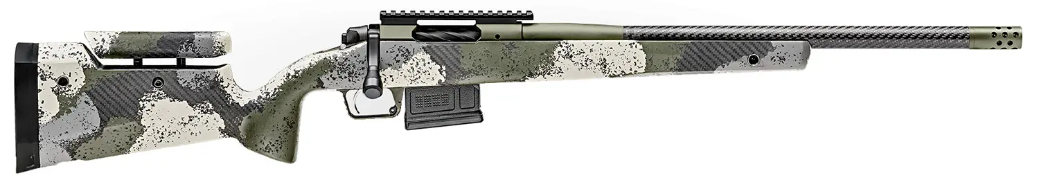 Springfield Armory BAW9206CMCFGA 2020 WayPoint 6mm Creedmoor 5+1 20" CF Evergreen Camo Hybrid Profile w/Adj Cheek Comb & M-LOK Stock Mil-Spec Green Cerakote Right Hand