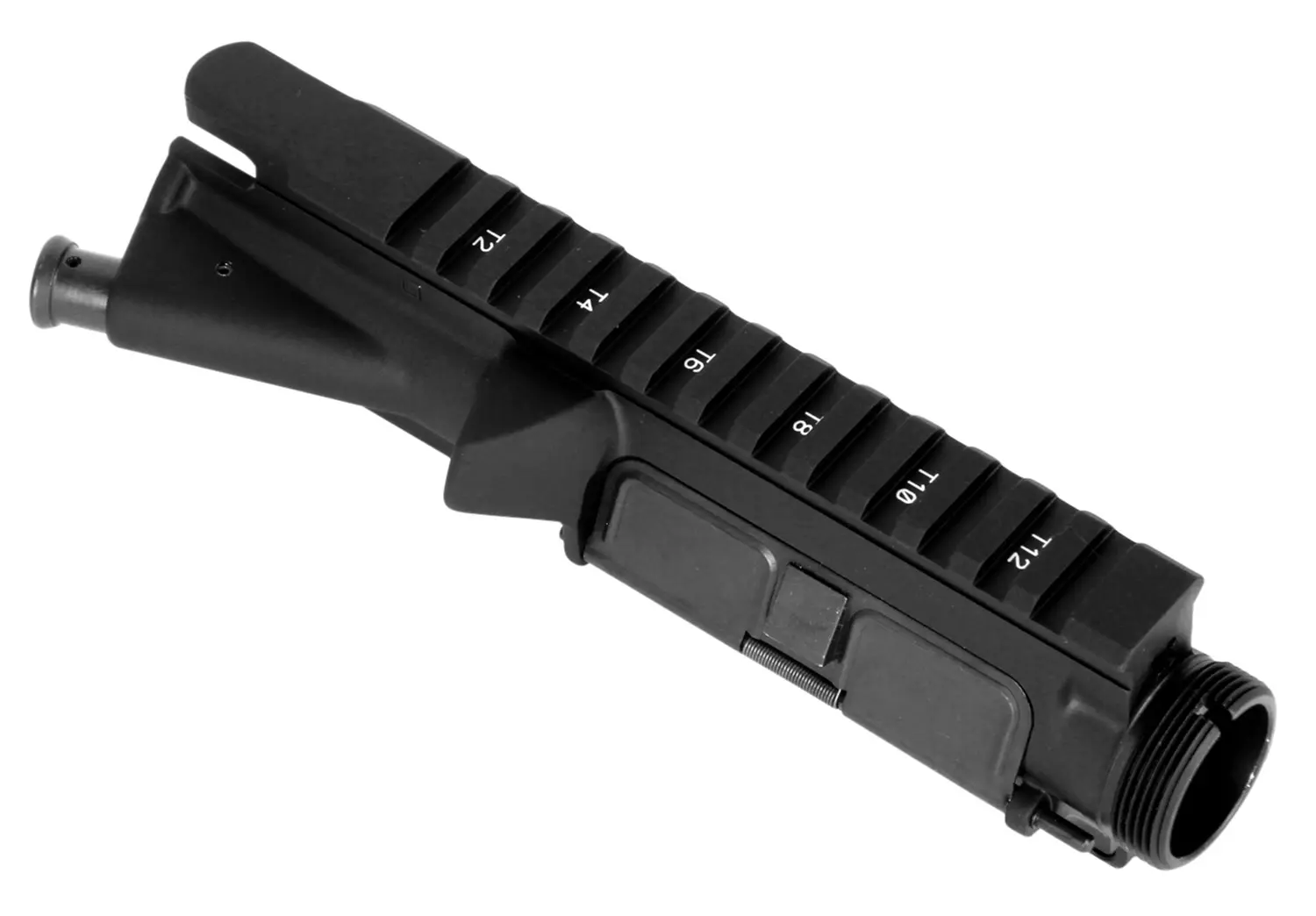 Black scope mount with numbered adjustment rings for precision aiming.