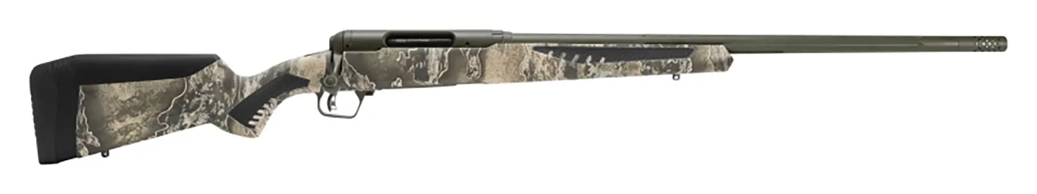 Savage Arms 57740 110 Timberline 300 WSM 2+1 24", OD Green Cerakote, Realtree Excape Fixed AccuStock with AccuFit