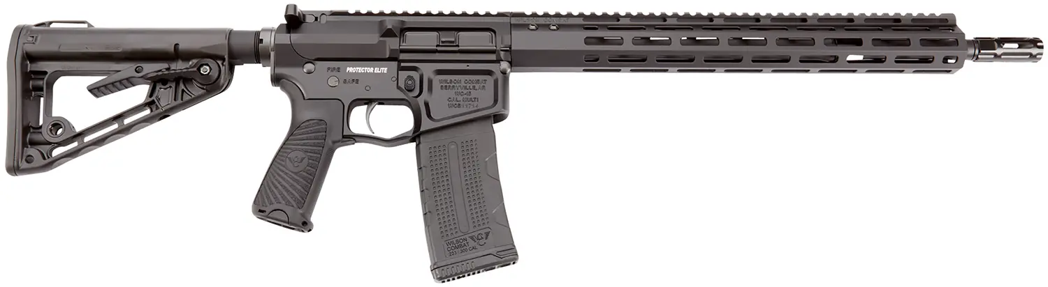 Wilson Combat TRPEC300HBL Protector Elite Carbine 300 HMR 30+1 16.25" Black Match Grade Barrel, Black Armor-Tuff Aluminum Receiver, Black Synthetic Wilson/Rogers Super Stoc Stock