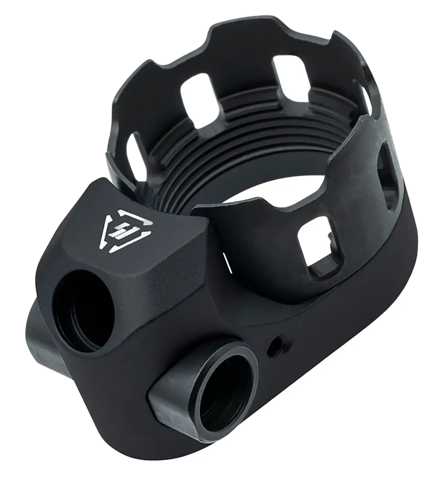 Scope mount with quick-release lever for rifles and handguns.