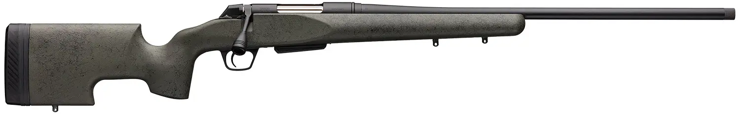 Winchester Guns 535732299 XPR SR 6.8 Western Caliber with 3+1 Capacity, 24" Threaded Barrel, Black Perma-Cote Metal Finish & Black Webbed Green Grayboe Renegade Long Range Stock Right Hand (Full Size)
