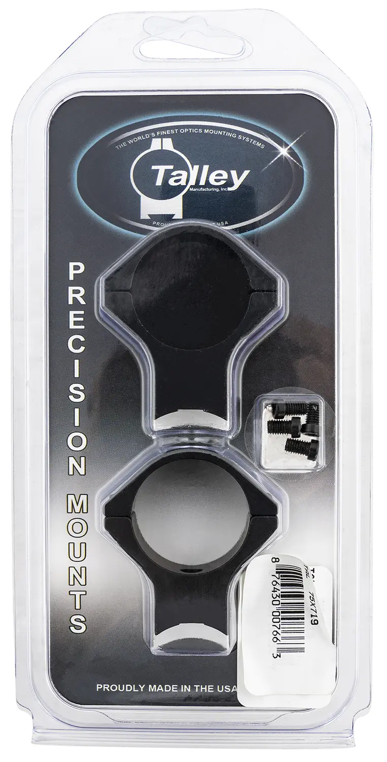 Talley 75X719 Scope Mount/Ring Combo Black Anodized Aluminum 30mm Tube Savage (8-40) Round Receiver w/Accutrigger High Rings 0 MOA