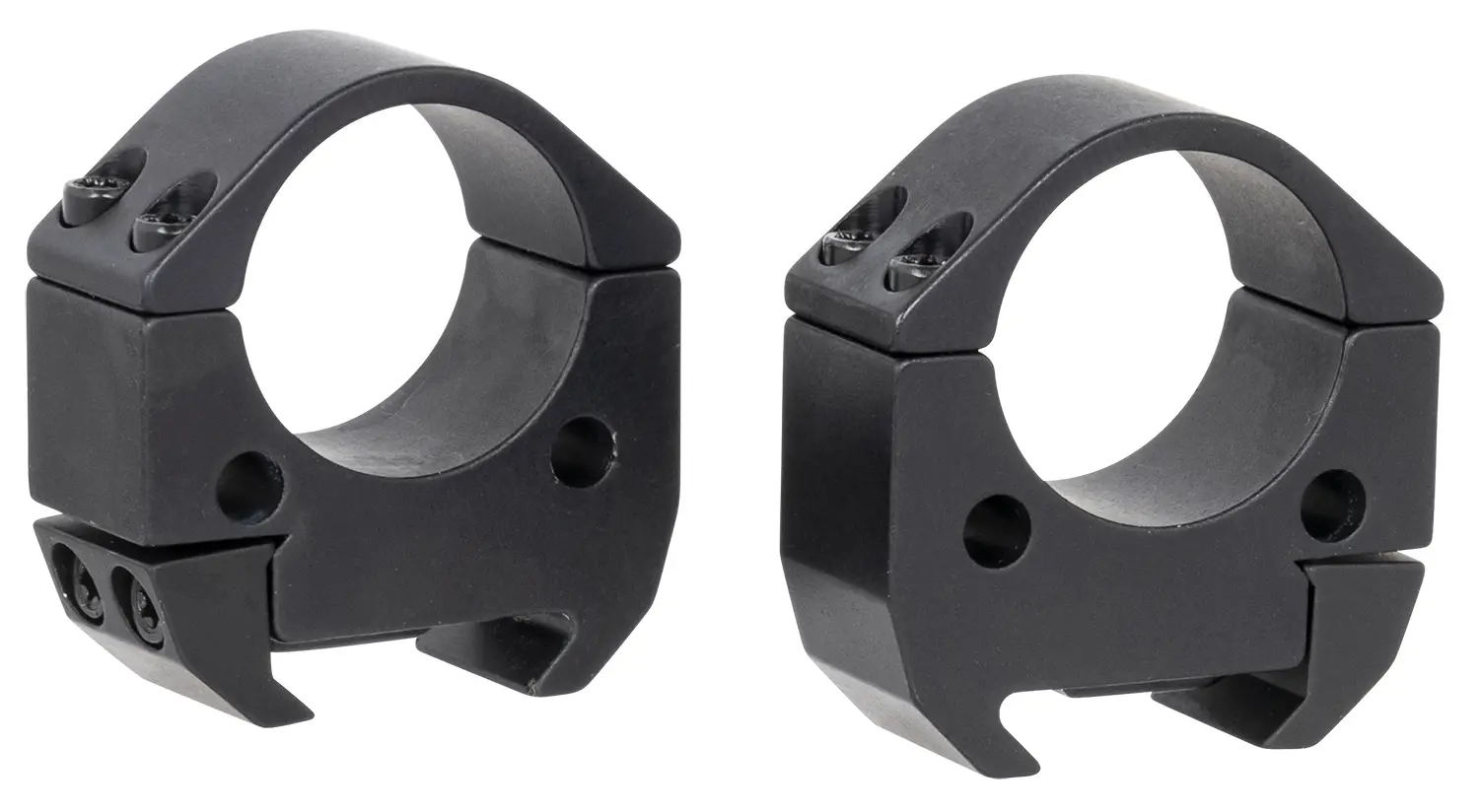 Talley TMS10M Modern Sporting Black Anodized Aluminum 1" Tube Medium Picatinny Rail 0 MOA