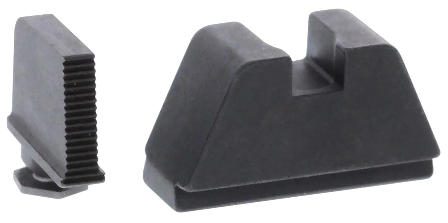AmeriGlo GL470 Optic Compatible Sight Set for Glock 2XL Tall Serrated Front Sight- Black Rear Sight