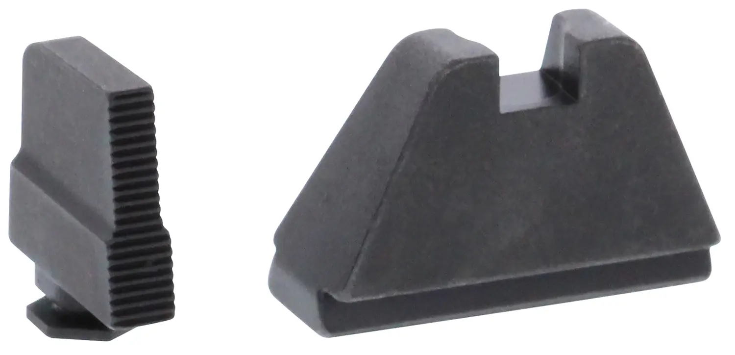 AmeriGlo GL507 Optic Compatible Sight Set for Glock 5XL Tall Serrated Front Sight-Black Rear Sight