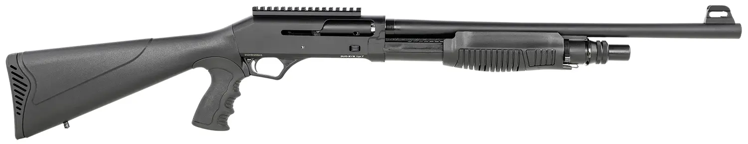 SDS Imports DSF12 Duo-Sys Force 12 Gauge Pump/Semi-Auto Hybrid 3" 5+1 19" Barrel, Black Steel Receiver, Synthetic Fixed Stock w/Pistol Grip Includes 3 Chokes