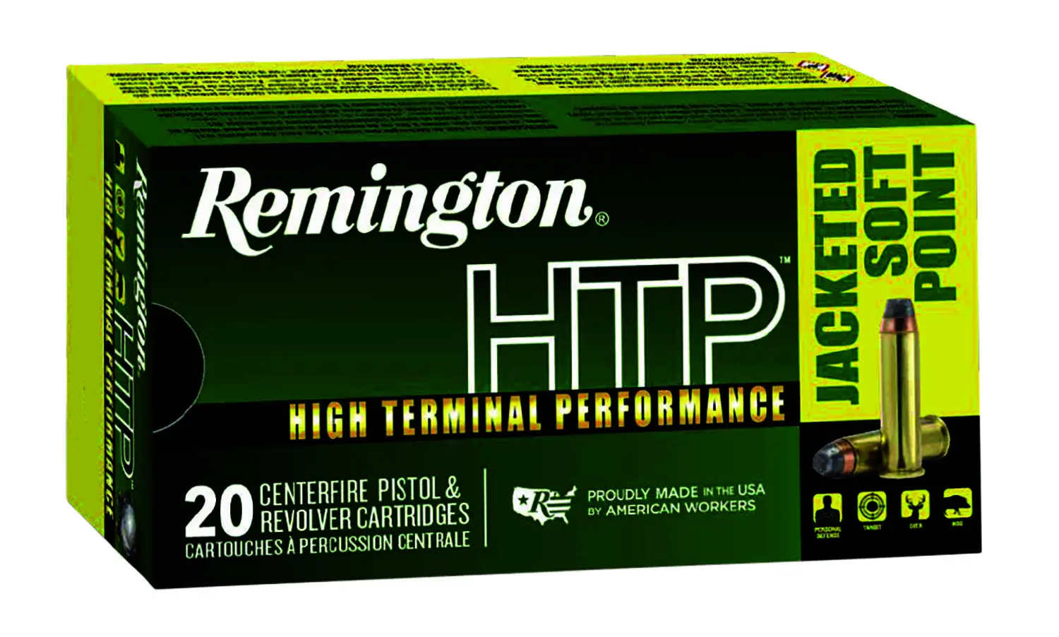 Remington Ammunition 23000 HTP 41RemMag 210gr Jacketed Soft Point 20 Per Box/25 Case