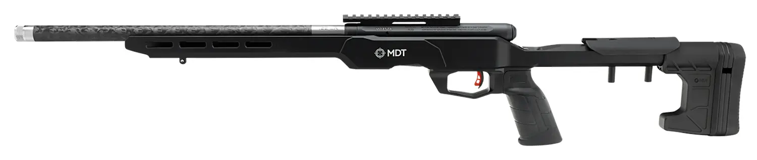 Savage Arms 70556 B22 Precision Lite Bolt Action 22 WMR Caliber with 10+1 Capacity, 18" Carbon Fiber Wrapped Barrel, Black Metal Finish & Adjustable MDT Aluminum Chassis Black Stock Right Hand (Full S