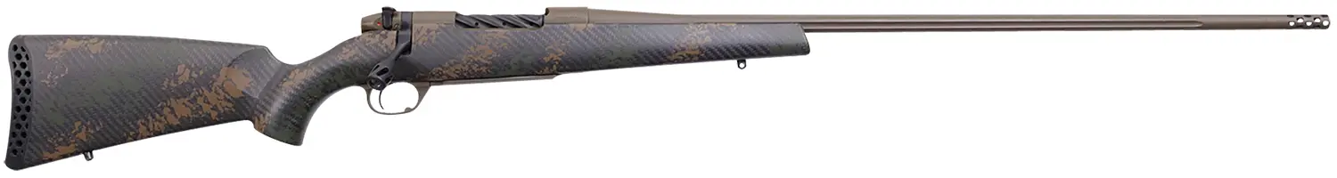 Weatherby MBC20N308NR4B Mark V Backcountry 2.0 308 Win 5+1 24" Barrel, Patriot Brown Cerakote Metal Finish, Brown Sponge Pattern Black Peak 44 Blacktooth Stock