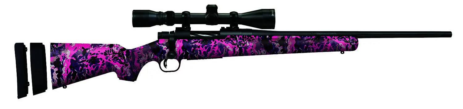 Mossberg 28143 Patriot Super Bantam 6.5 Creedmoor 5+1 20" Matte Blued Fluted Barrel Matte Blued Steel Muddy Girl Wild Right Hand