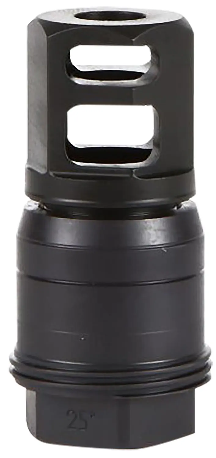 Sig Sauer SL55612X2825DEGM Clutch-Lok QD Muzzle Brake Black Stainless Steel with 1/2" 28 tpi Threads for 5.56mm 25 Degree Taper
