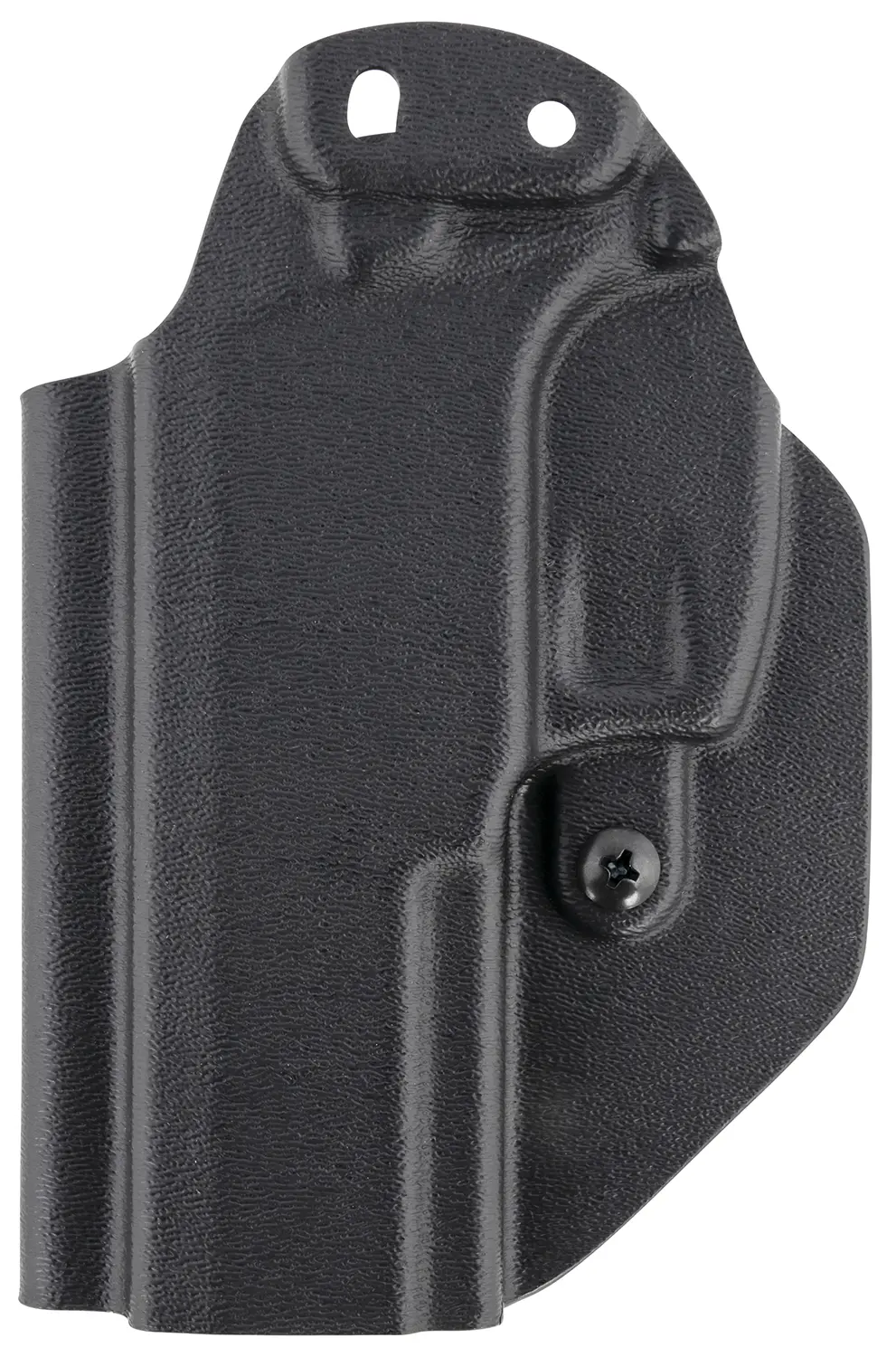 Concealed carry gun holster in black, designed for secure and discreet firearm storage.