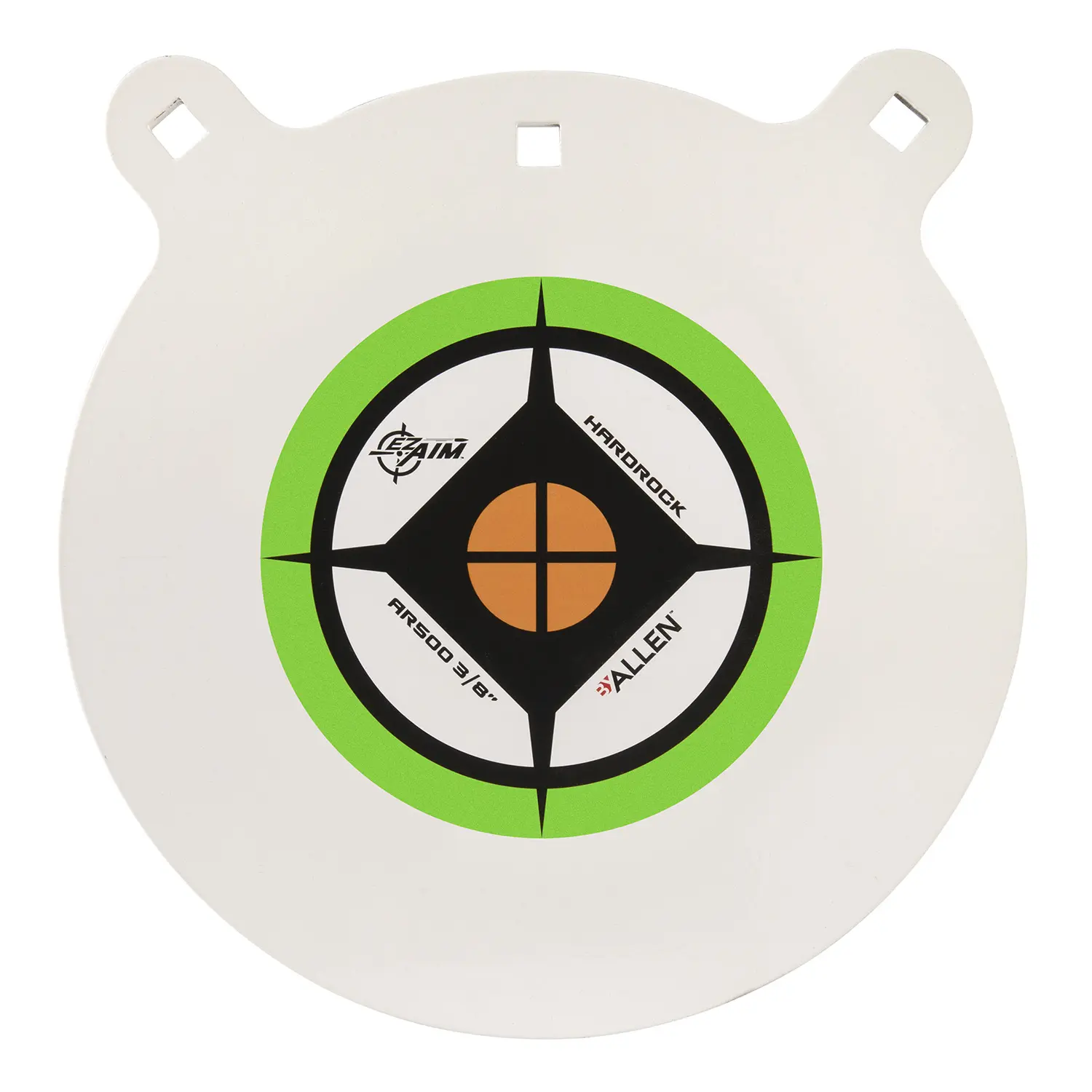 EZ-Aim 15599 Hardrock 12" AR500 Steel Gong Shooting Target .38" Thickness Black / Green / White