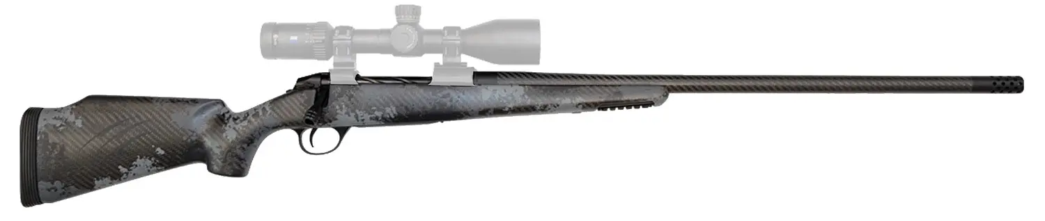Fierce Firearms FCRG7MMRM24TP Carbon Rage Full Size 7mm Rem Mag 3+1 24" Black C3 Carbon Fiber Barrel, Tungsten Gray Cerakote Titanium Receiver, Phantom Camo Fixed Fierce Tech C3 Stock, Right Hand
