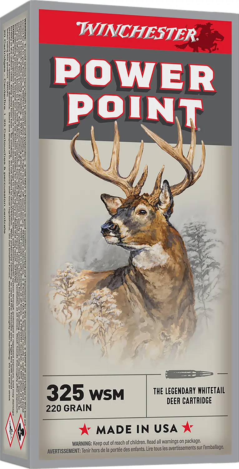 Winchester Ammo X325WSM Power-Point 325WSM 220gr 20 Per Box/10 Case